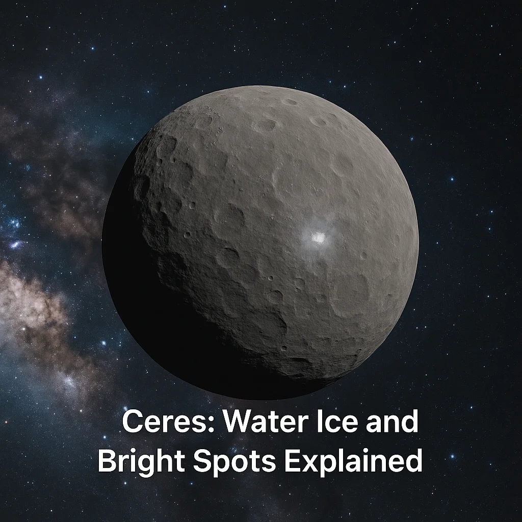 Ceres: Water Ice and Bright Spots Explained